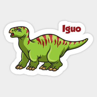 Iguo the iguanodon Sticker